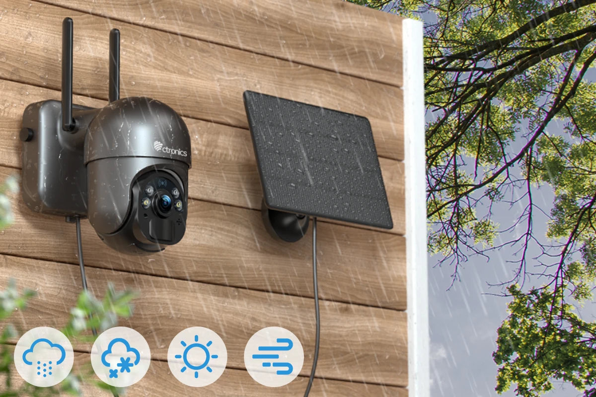 Wireless Solar Outdoor Security Camera 4MP PTZ