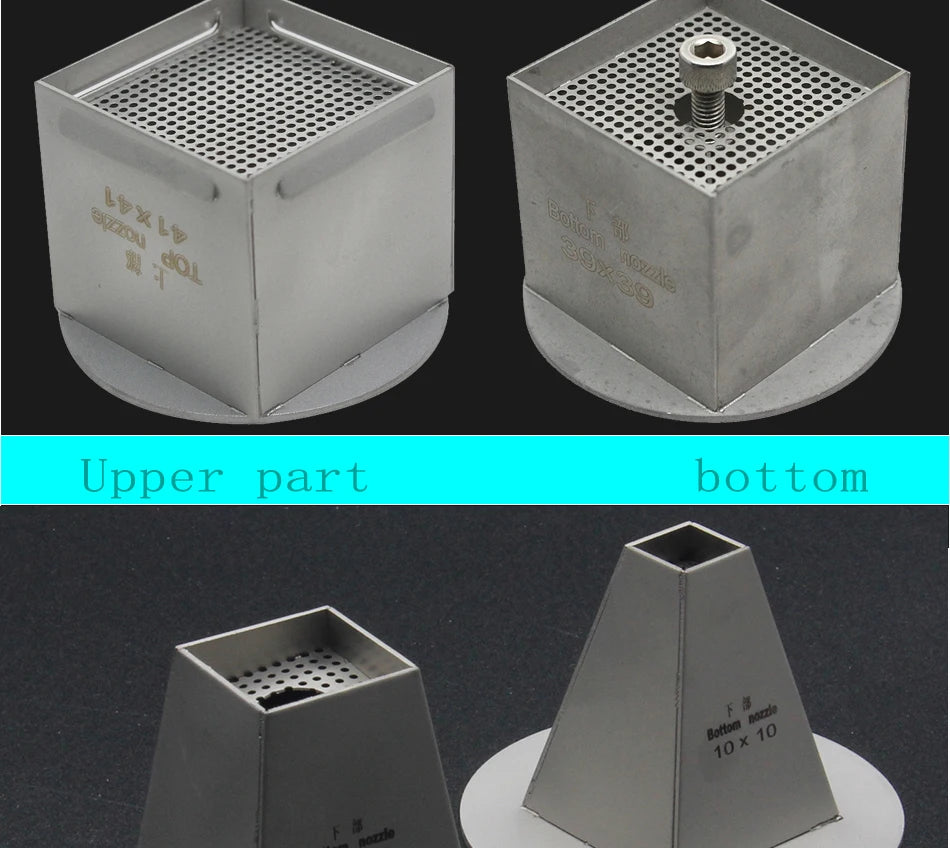 BGA bottom or Upper part Hot Air Nozzle For Honton Zhuomao SCOTLE-IR360 SCOTLE-HR6000 SCOTLE-HR460 SCOTLE-HR460C Station