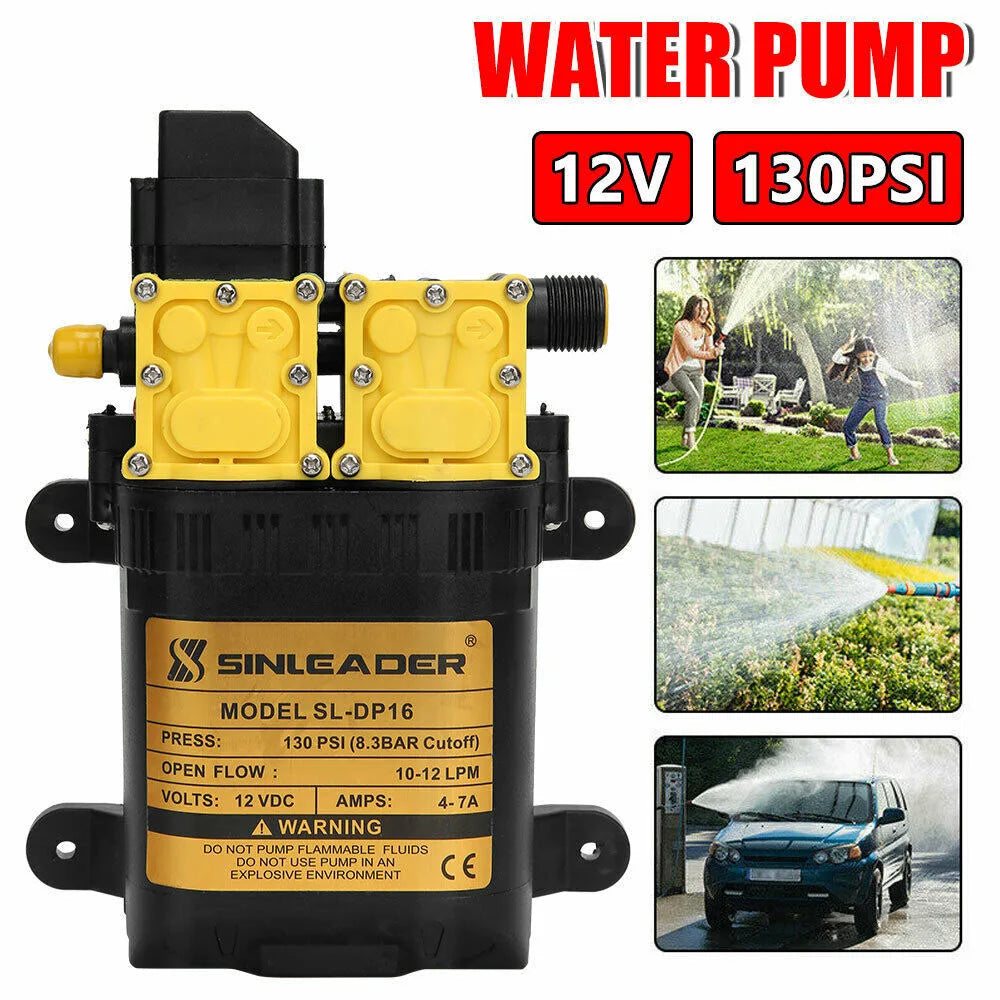 12V 7A 10L/min High Pressure Agricultural Electric Water Pump Water Sprayer Pumps Dual-Core Power Agricultural Electric