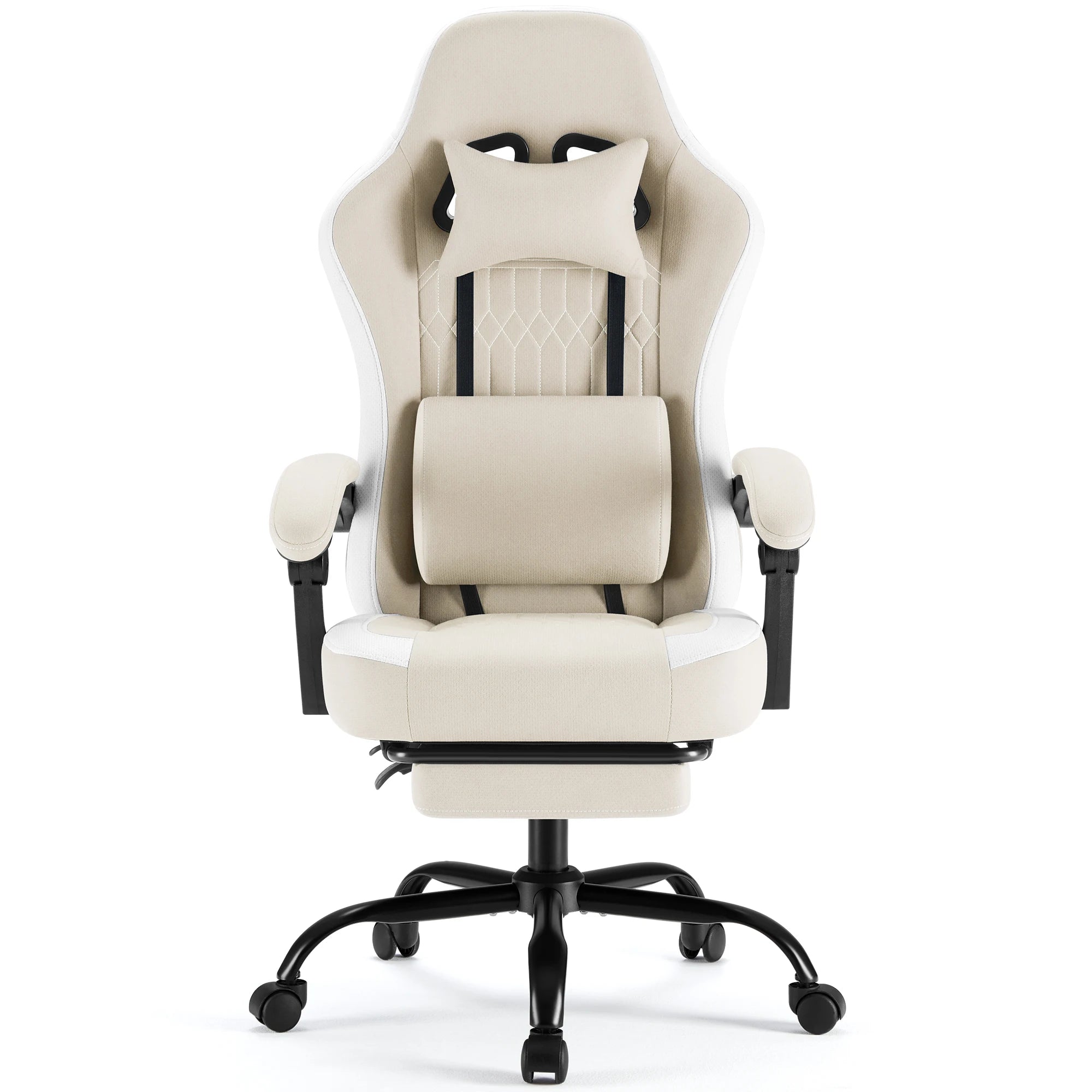 Ergonomická herní židle s bederní oporou, polohováním a opěrkou nohou