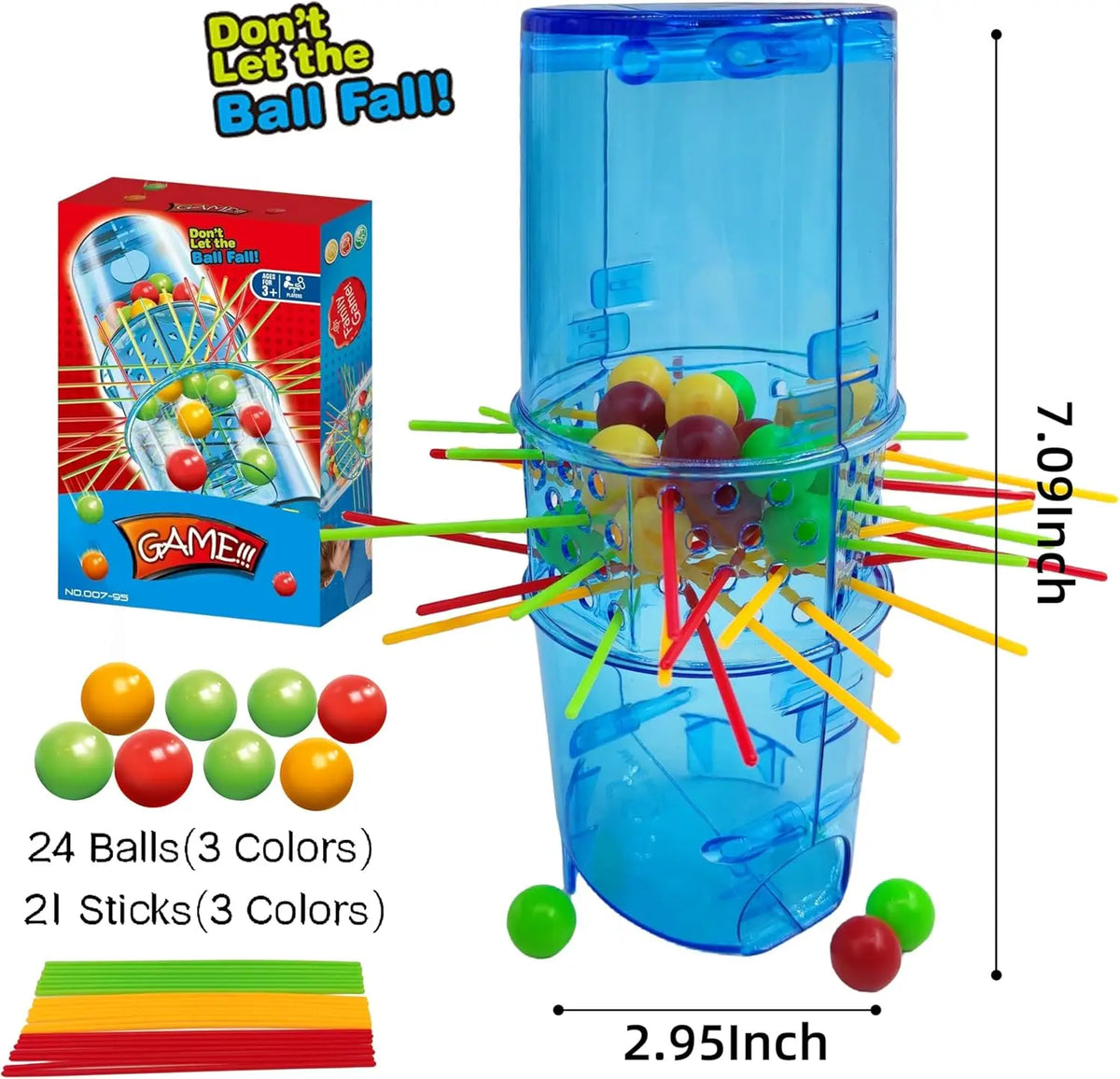 Pull-the-Sticks Ball Drop -peli 2-4 pelaajalle