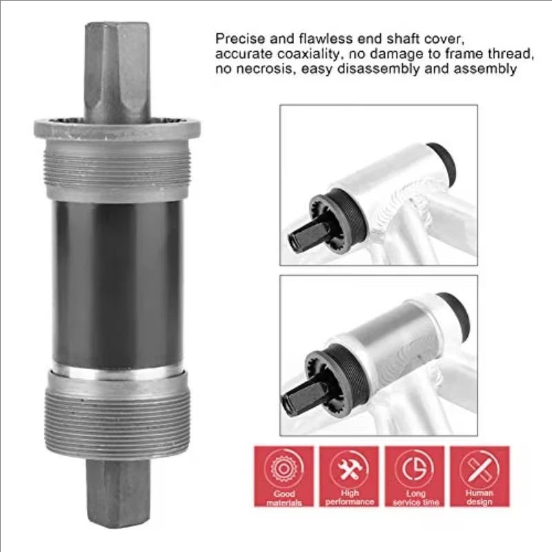 BB68-Innenlager mit Vierkantachse für Fahrräder, Gehäusebreite 68mm