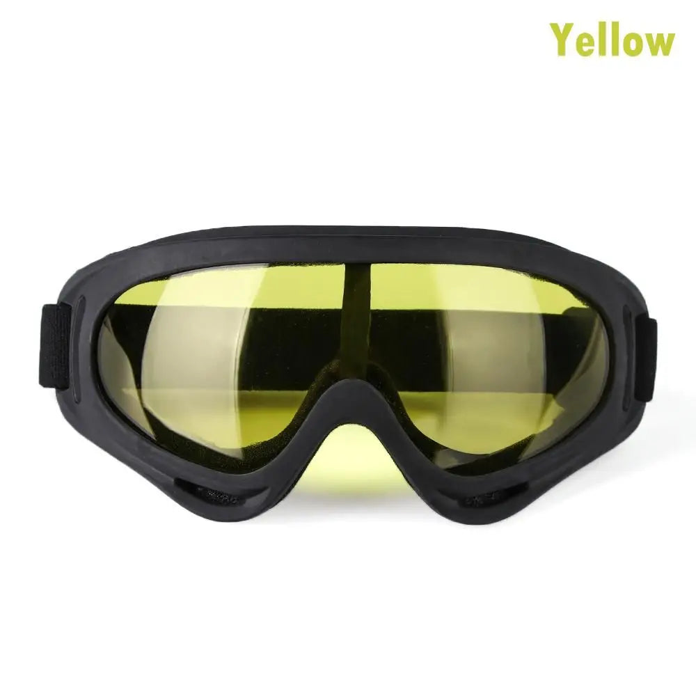 DIZETION 1Pc Winter Windproof Skiing Glasses Goggles Outdoor Sports Eyewear Glasses Ski Dustproof Cycling Lens Frame Sunglasses