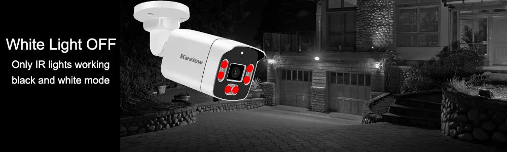 POE 8MP 4K външна водоустойчива IP бялет камера за наблюдение