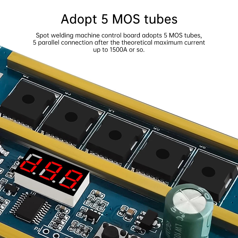 99 Gears 12V Spot Welder Kit Digital Power Adjustable Spot Welding Pen Control Board Nickel Sheet For 18650 Lithium Battery