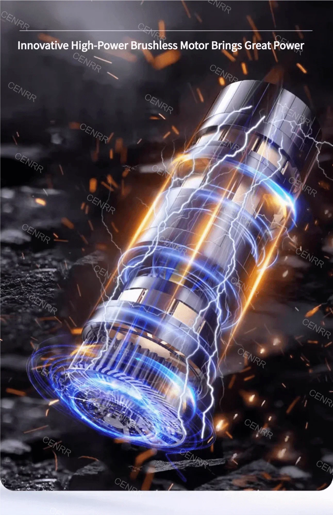 CENRR 210000PA Mini Car Vacuum Cleaner Wireless Powerful Vacuum Car Cleaner Handheld Portable Vacuum Cleaner Cleaning Machine