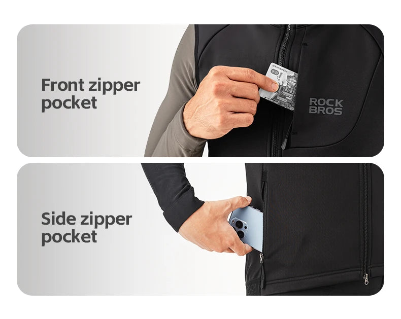Men’s Windproof Cycling Vest for Cold Weather Riding