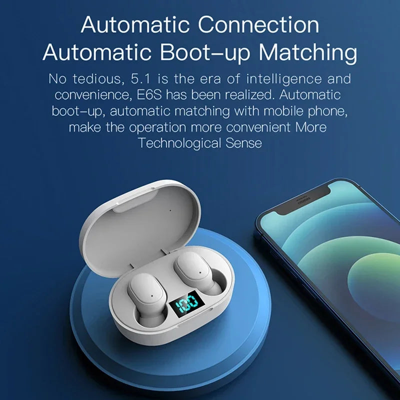 E6S Wireless Earbuds with Charging Case
