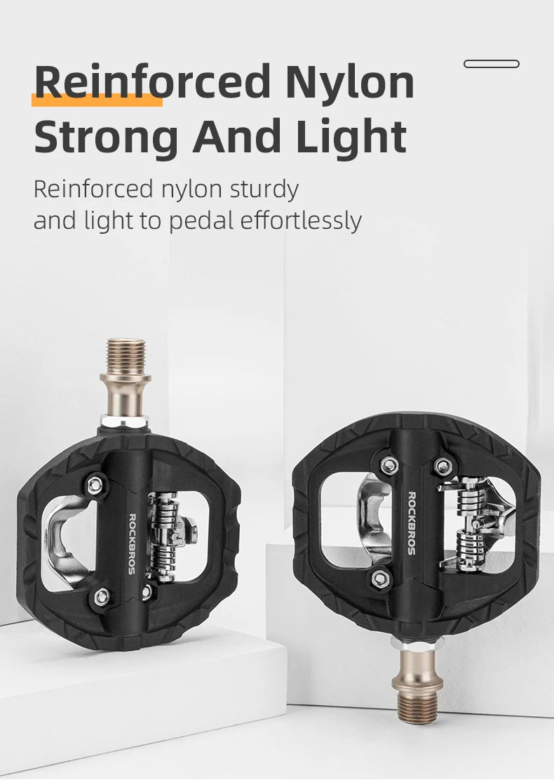 Dual-Purpose Bicycle Pedals with Sealed Bearings