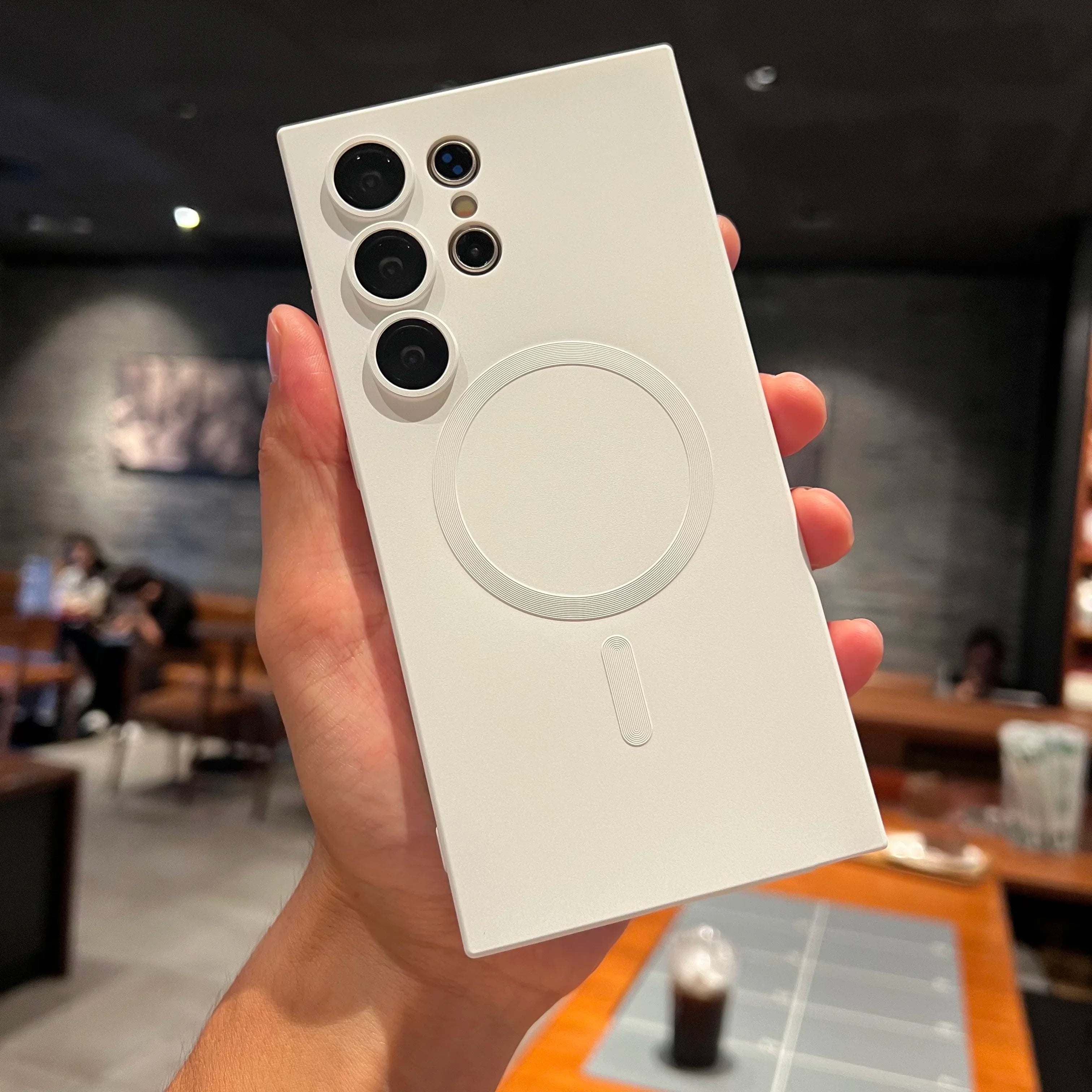 Lyxigt MagSafe magnetiskt fodral för Samsung Galaxy