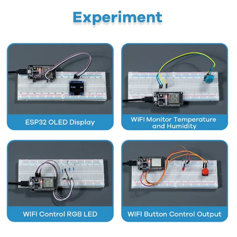 Elektronički DIY kit ESP32 ESP-32S WIFI modul početni kit za ESP32 WIFI razvojnu ploču ESP32 modul kit relej zaslon senzor
