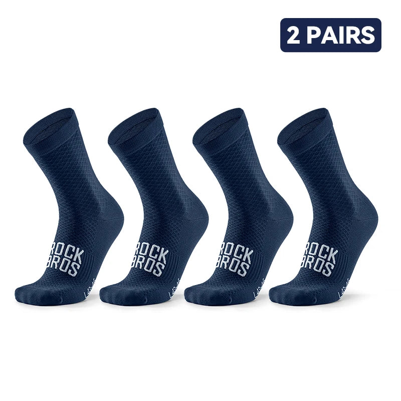 Breathable Cycling Socks High-Elastic Shock Absorbing 2 Pairs
