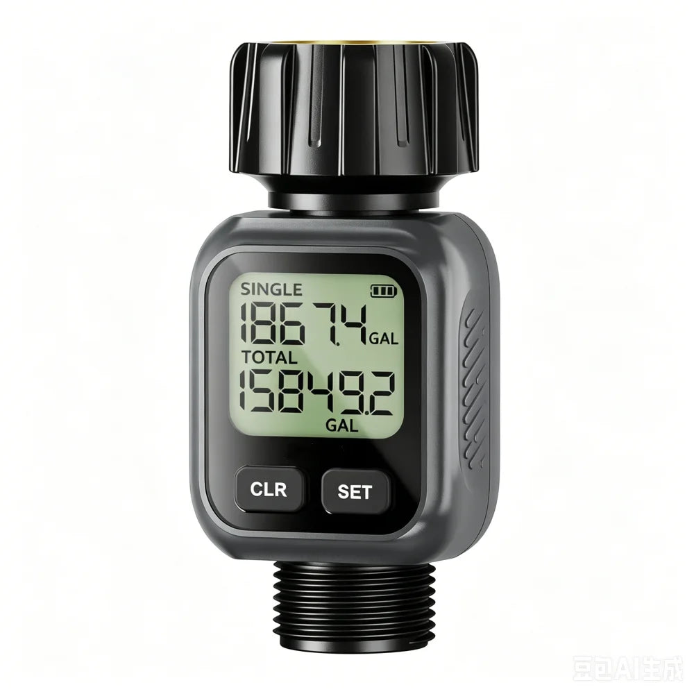 Garden Hose Water Flow Meter with Four Modes