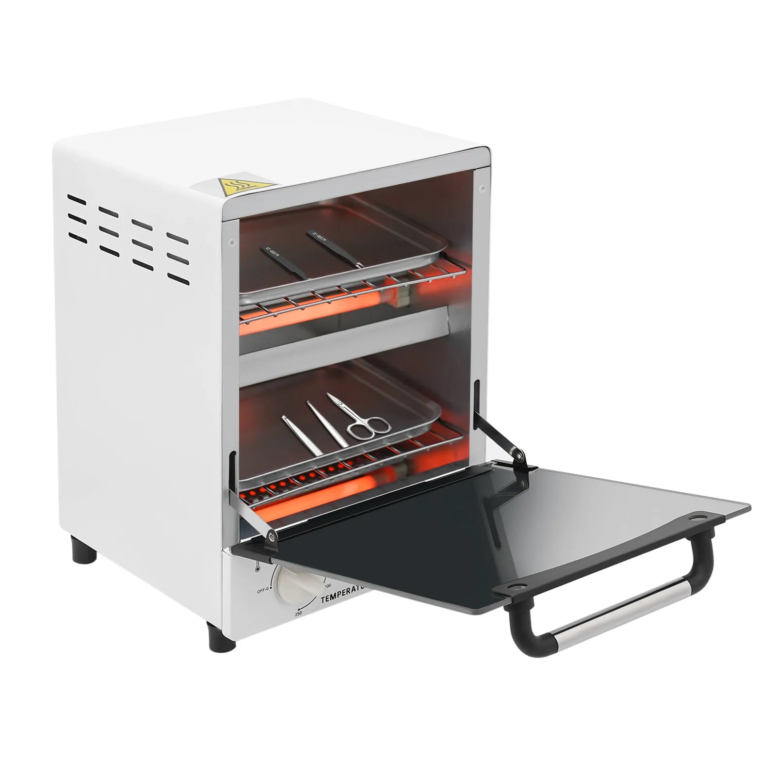 Esterilizador de Calor Infrarrojo 12L 1000W Limpiador de Herramientas para Uñas y Salón