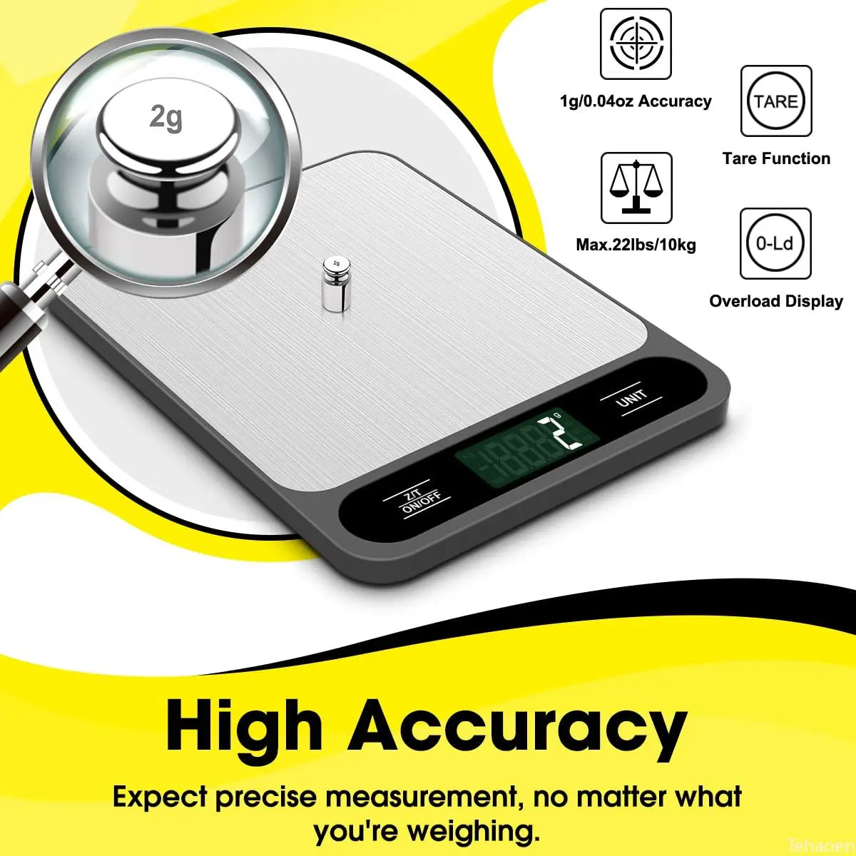 Digital Kitchen Scale - Battery or USB Charging