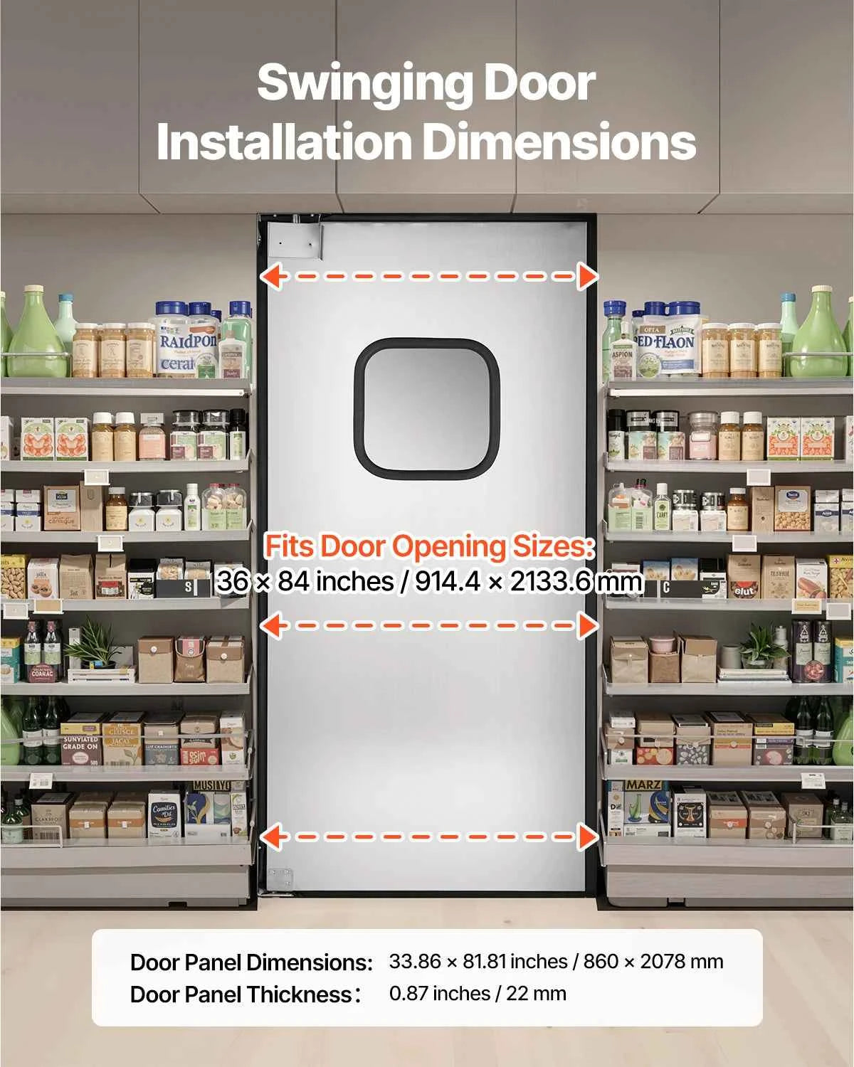 Traffic Swing Door for 36x84 in Opening