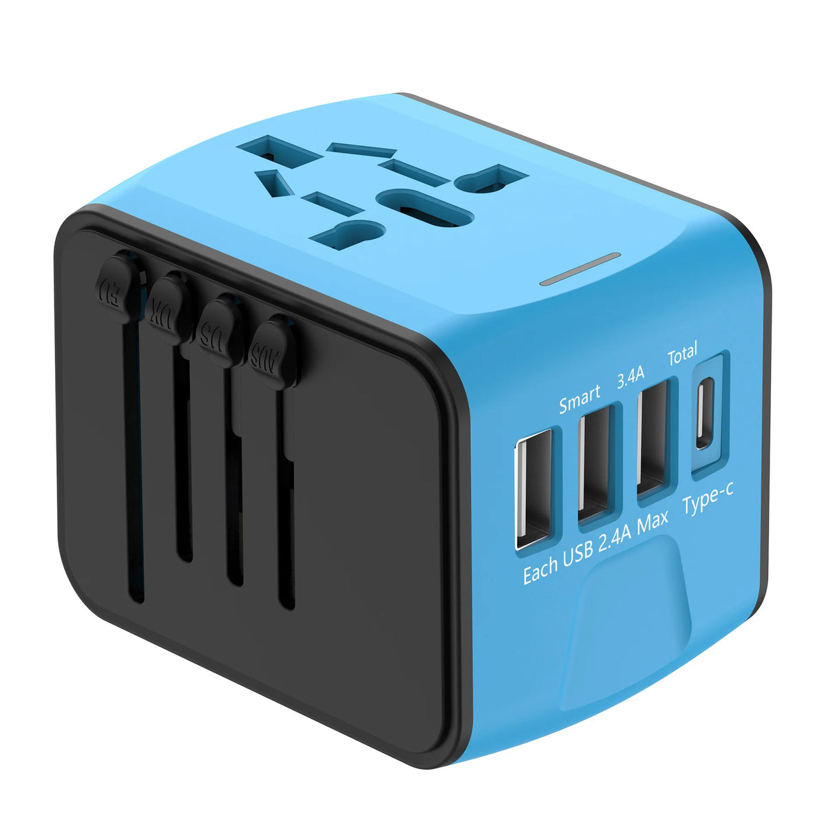 Universal Travel Adapter with USB Charging Ports
