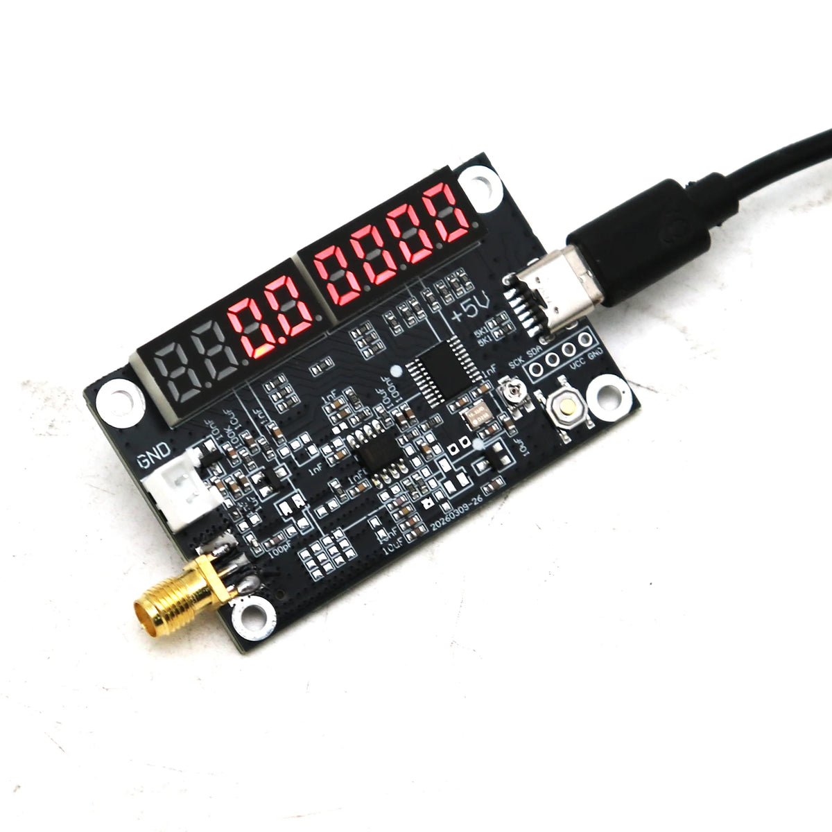 Dv kanálový modul čítače RF frekvence, USB-C 5 V
