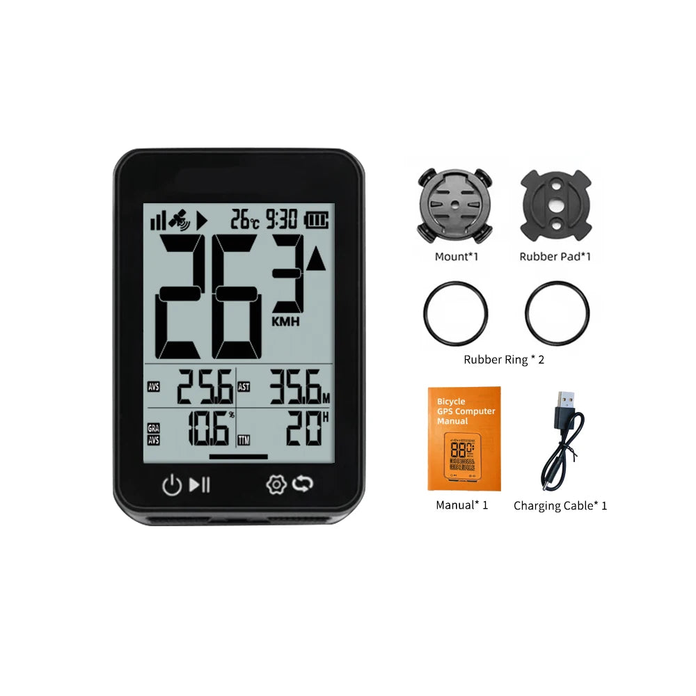 BKV-3101 GPS Bicycle Computer with 2.4-Inch Display