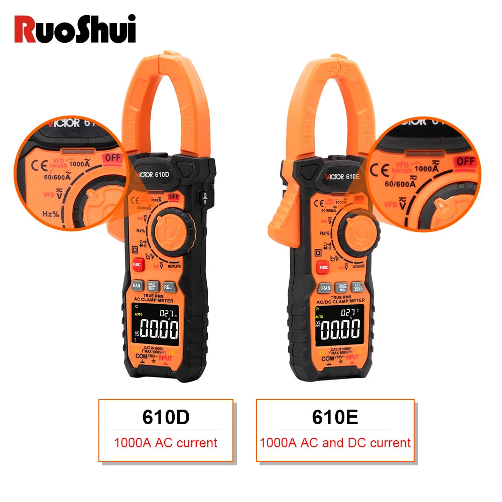 Digital Clamp Meter, 6017 or 610D, AC Current Measurement