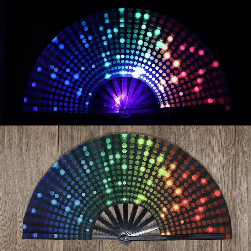 UV-Printed Bamboo Folding Performance Fan