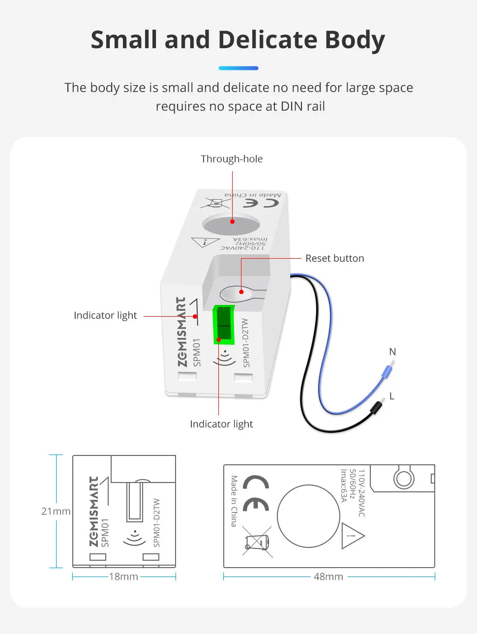 Měřič energie SPM01 Zigbee