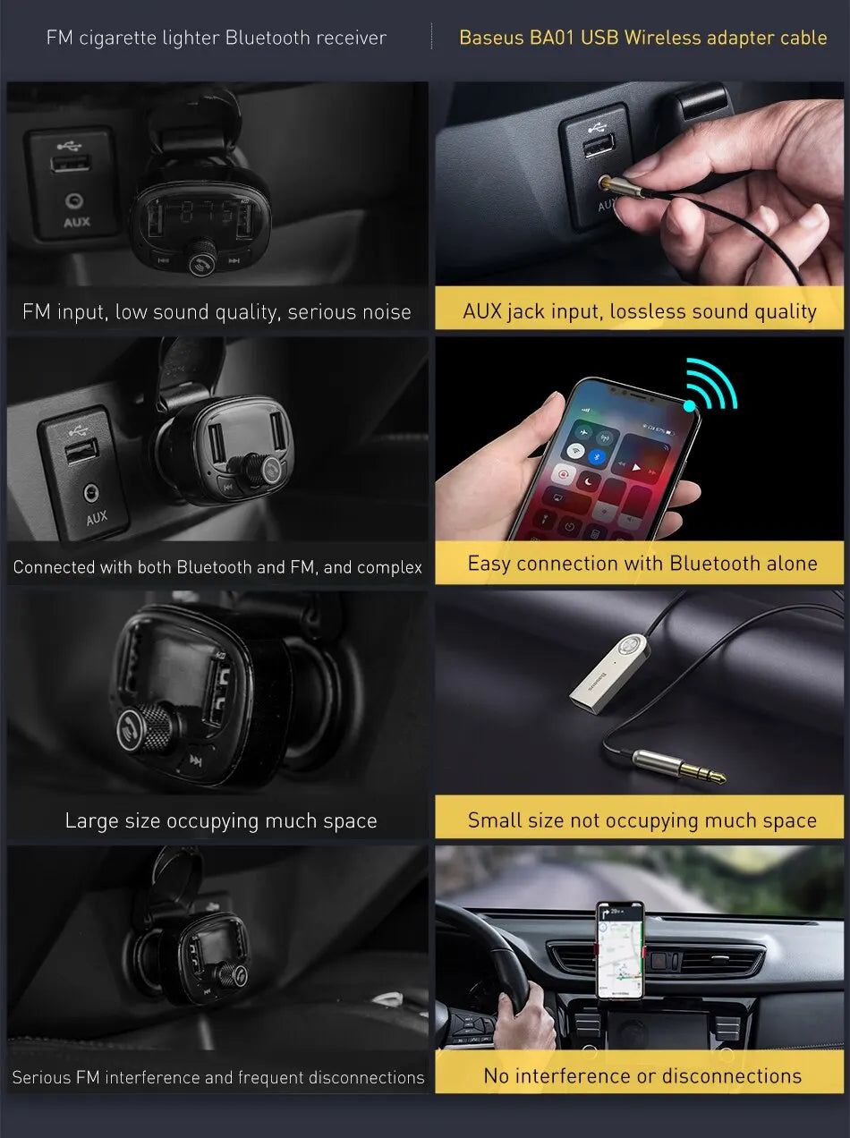 Bluetooth 5.0 AUX adaptér do auta Kábel 3,5 mm Bezdrôtový audio prijímač