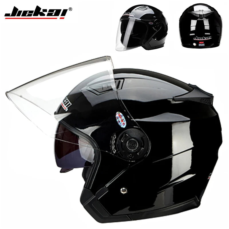 Motorbike Casco Go Kart Scooter Motor Van Motorcycle Dual Lens Vintage Helmets Four Seasons Racing Half Helmets Casque Helmet