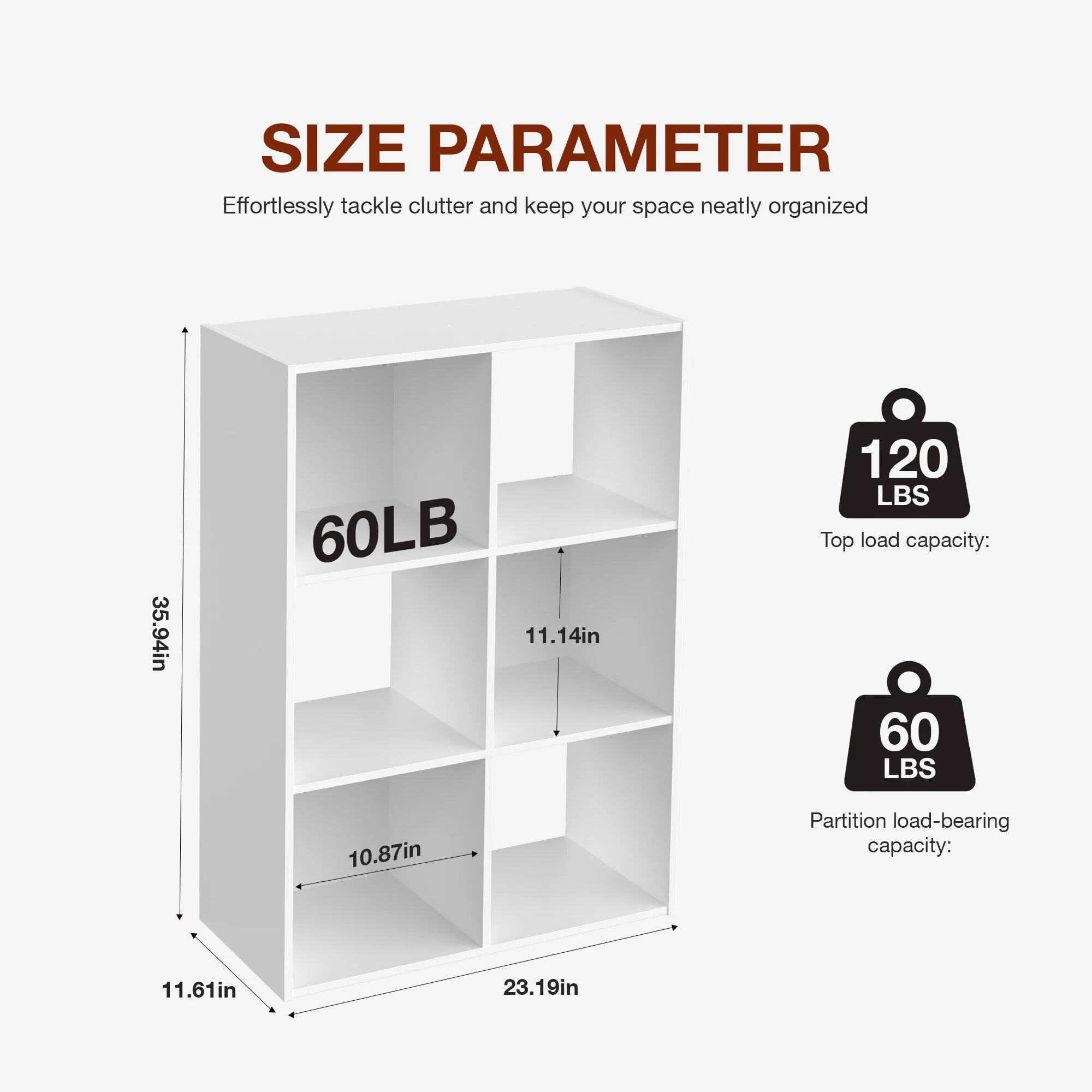 9 Cube Storage Organizer Wooden Bookcase Shelf for Home