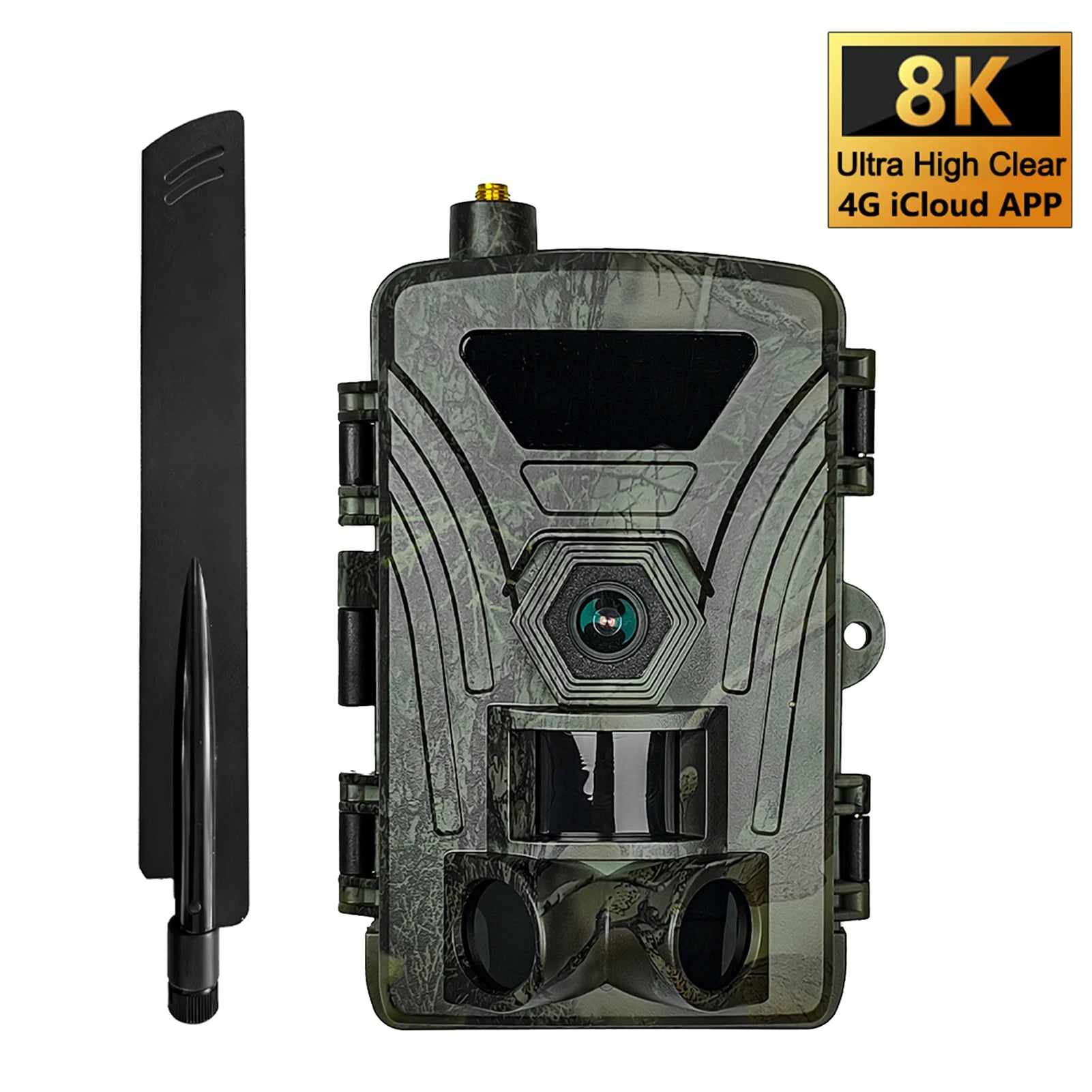 4G Trail Camera 8K Video, 60MP Images, 120° PIR