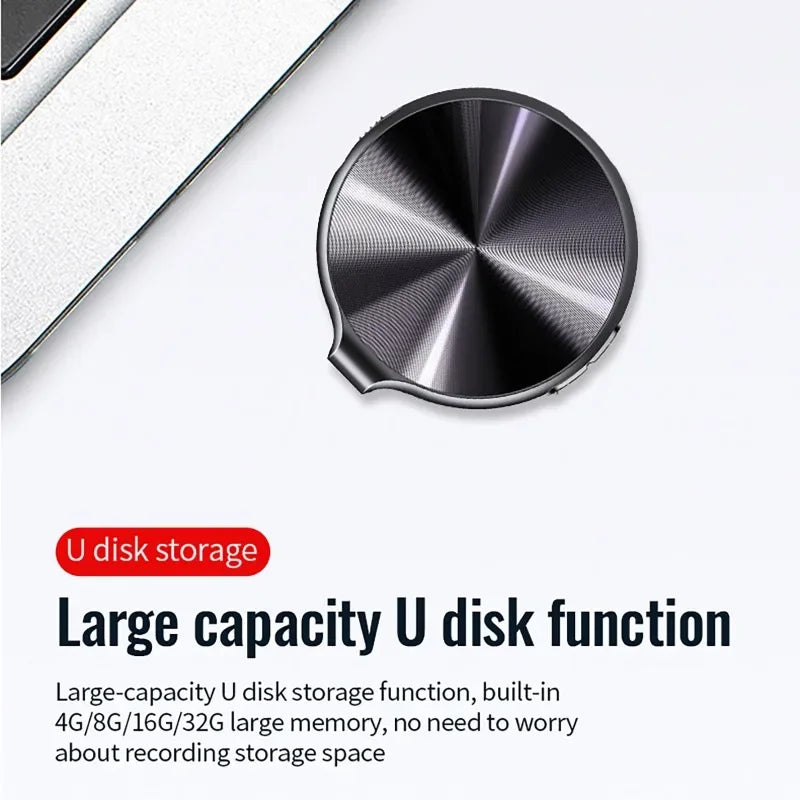 4GB-64GB Mini Keychain Voice Actiaved Recorder Portable HD Noise Reduction Microphone Digital Audio Sound Recording MP3 Player
