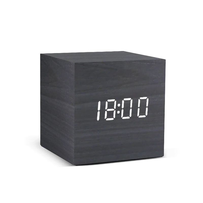 LED Digital Alarm Clock with Sound-Activated Display