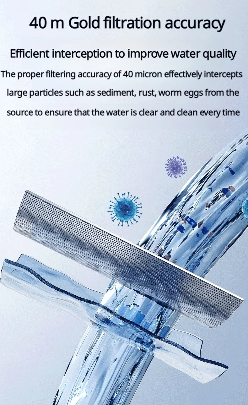 8000L/H Central Water Pre-Filter with Auto Self-Cleaning