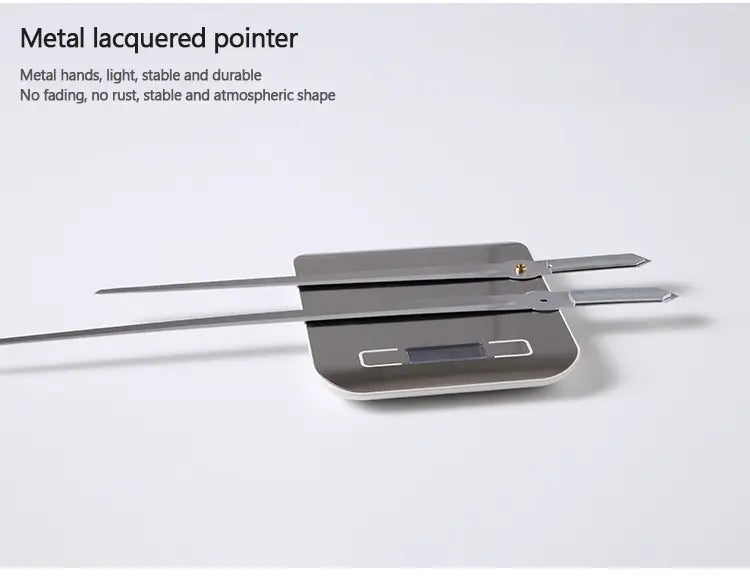 EW Creative Simple Luminous Digital Clock European Style DIY Silent Wall Clock Study Living Room Punch-Free Wall Sticker Clock