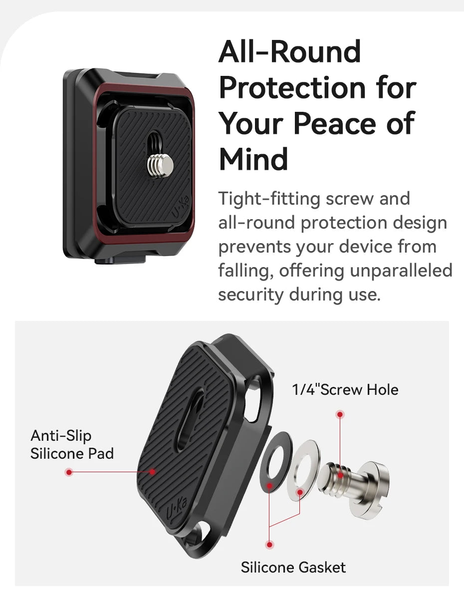 Quick Release Camera Mount Plate & Base Kit for Fast Setup