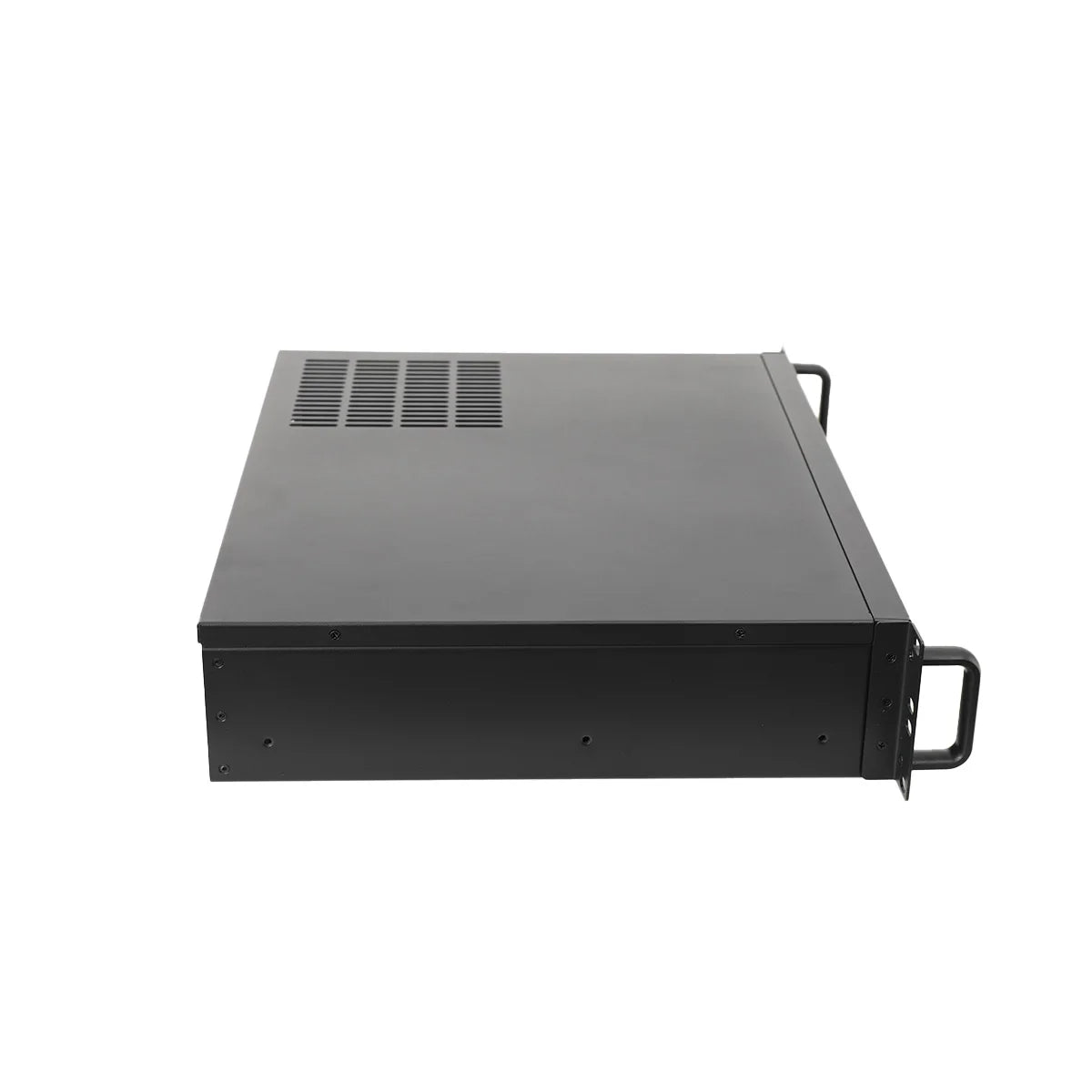 2U chassis aluminium panel ultra kort industrielt kontrolserver chassis datalagring bundkort serverkasse