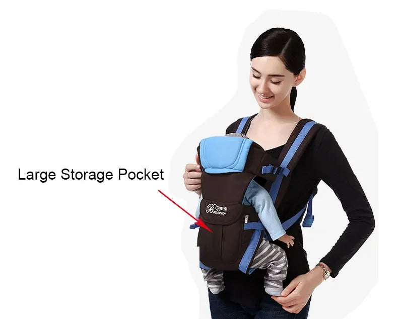 Baby Sling Carrier 4‑in‑1 Ergonomic Baby Backpack