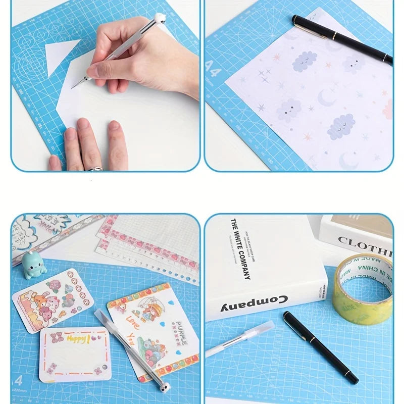 Gridded PVC Craft Cutting Mat, A3 or A4