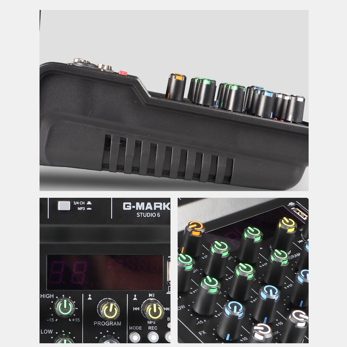 Studio 6 Audio Mixer with Bluetooth and USB