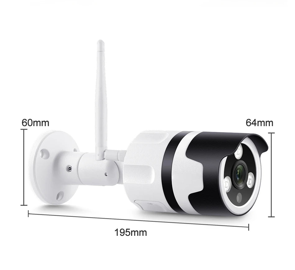 MISECU Kablosuz Dış Mekan Güvenlik Kamerası 5MP Renkli Gece Görüşlü