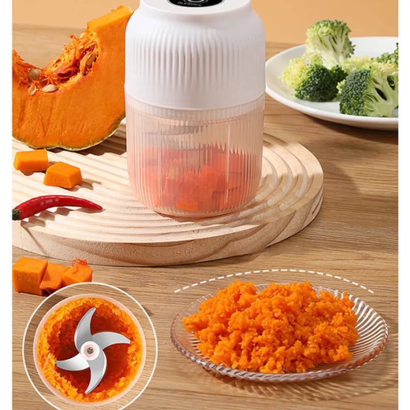 USB-Rechargeable Cordless Mini Food Chopper