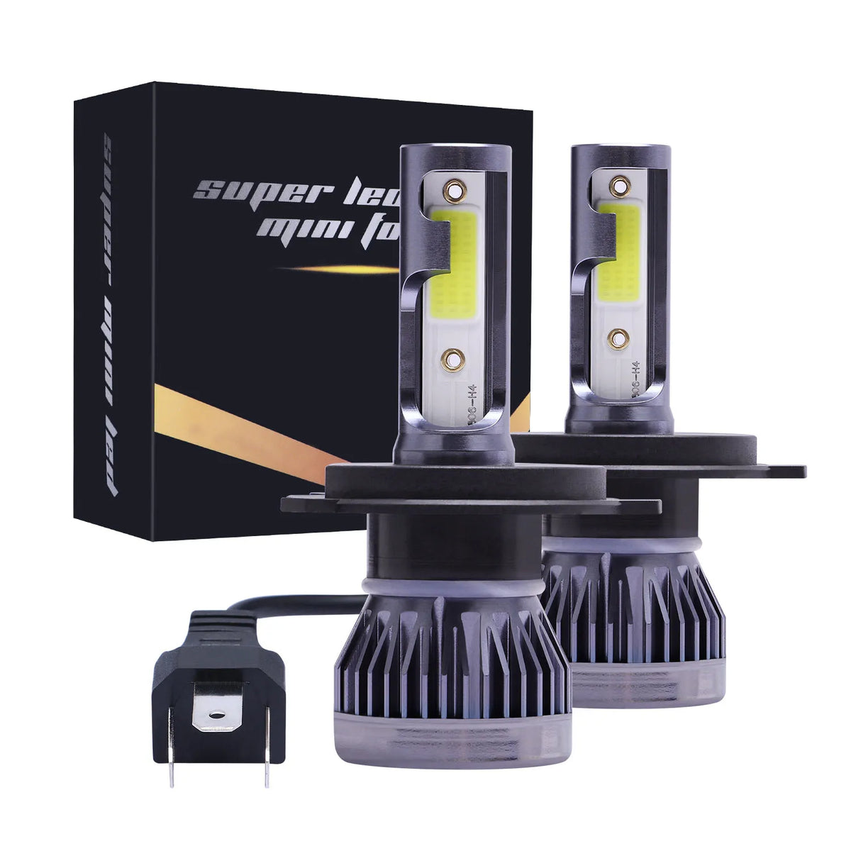 2 pezzi LED H4 H7 per fari auto H1 LED H8 H11 9005 HB3 9006 HB4 9004 HB1 H3 HB5 H13 luci LED 20000LM lampada turbo, 12V
