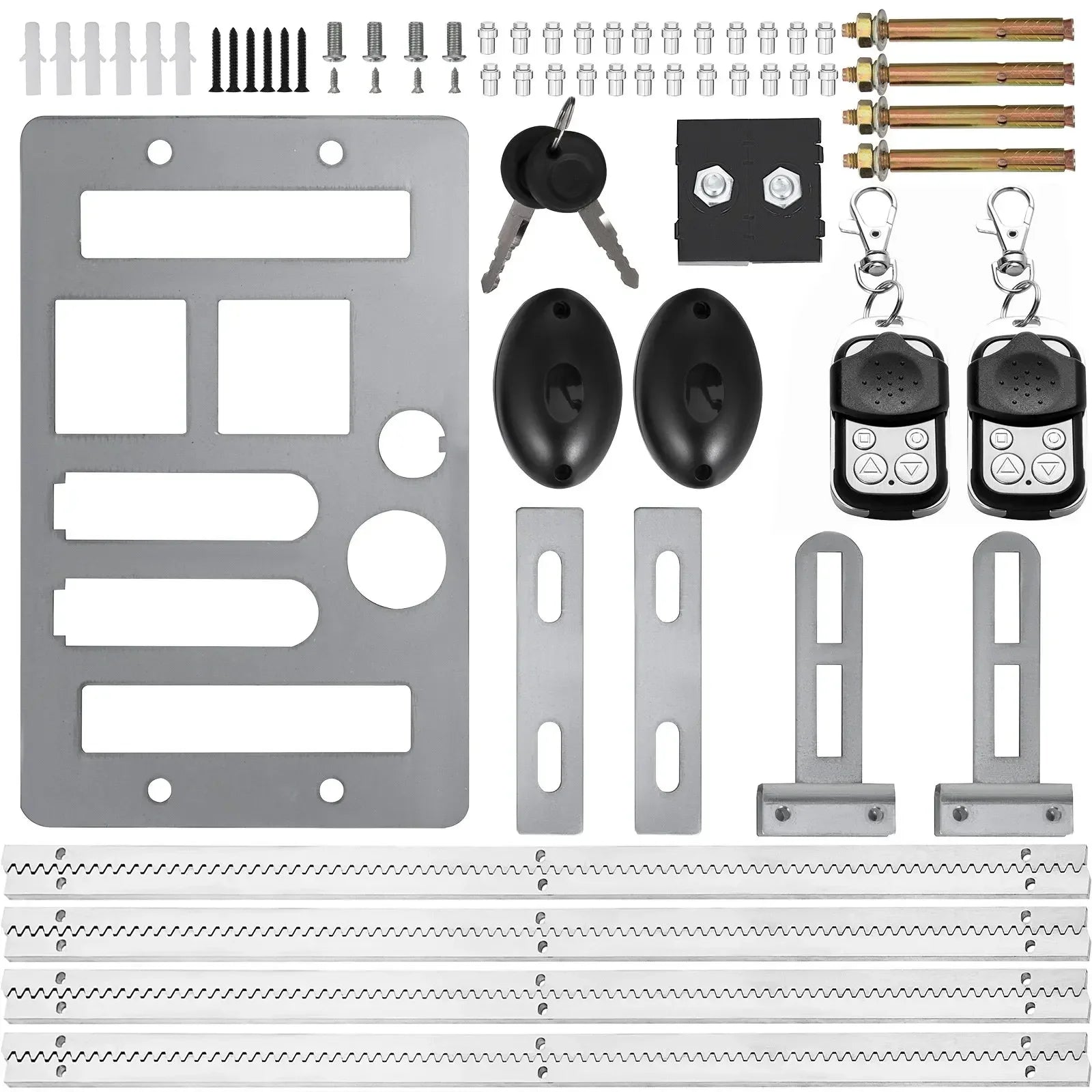 Automatic Sliding Gate Opener Kit 600kg with Remote & 4m Rack