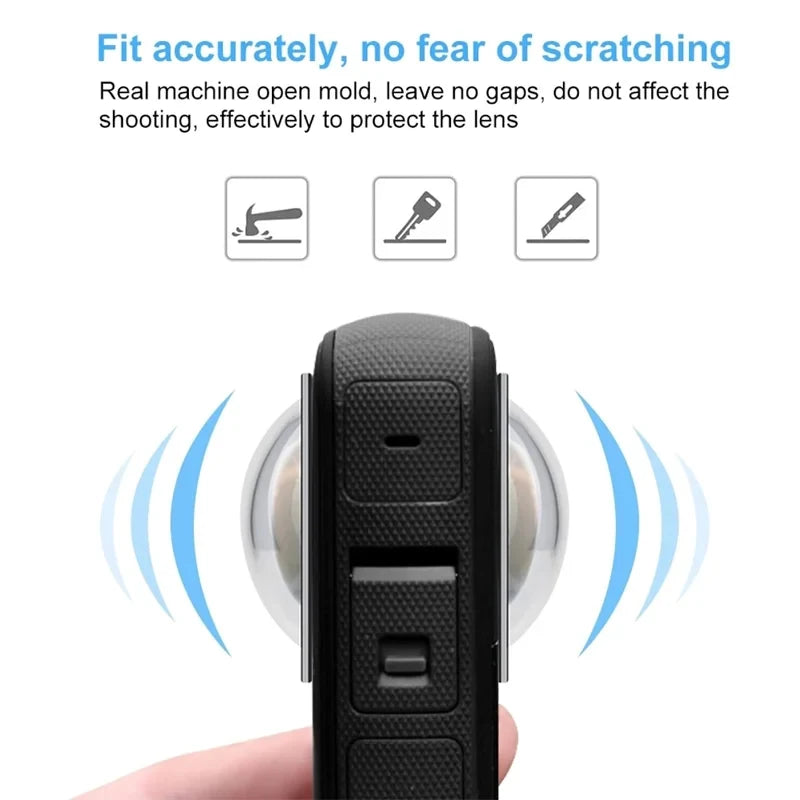 Protections d’objectif pour Insta360 X6 X5 X4 X3 One X2, accessoires, cache de protection d’objectif anti-rayures pour Insta 360, capuchon d’objectif de protection