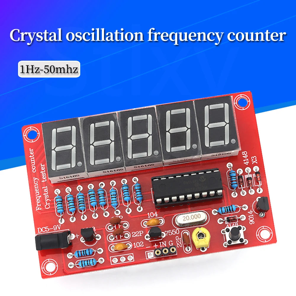 1Hz-50MHz DIY Frequency Counter Kit