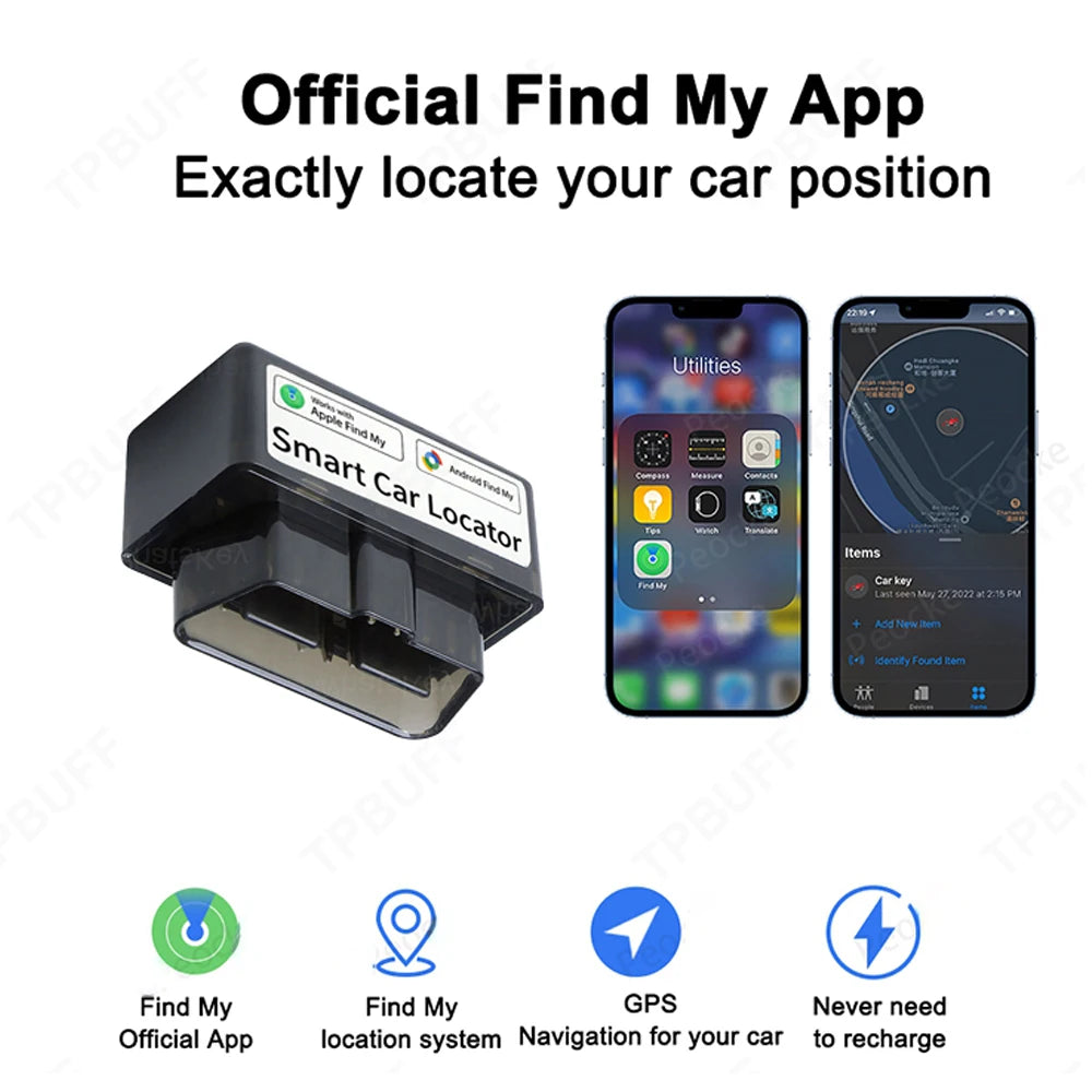 Google Find My Car OBD pour iPhone, Android et IOS, compatible avec tous les localisateurs OBD de voiture, traceur, anti-perte, app gratuite, Fin