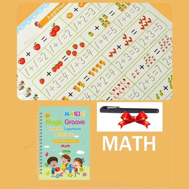 Grooved Handwriting Practice Books, Language Options