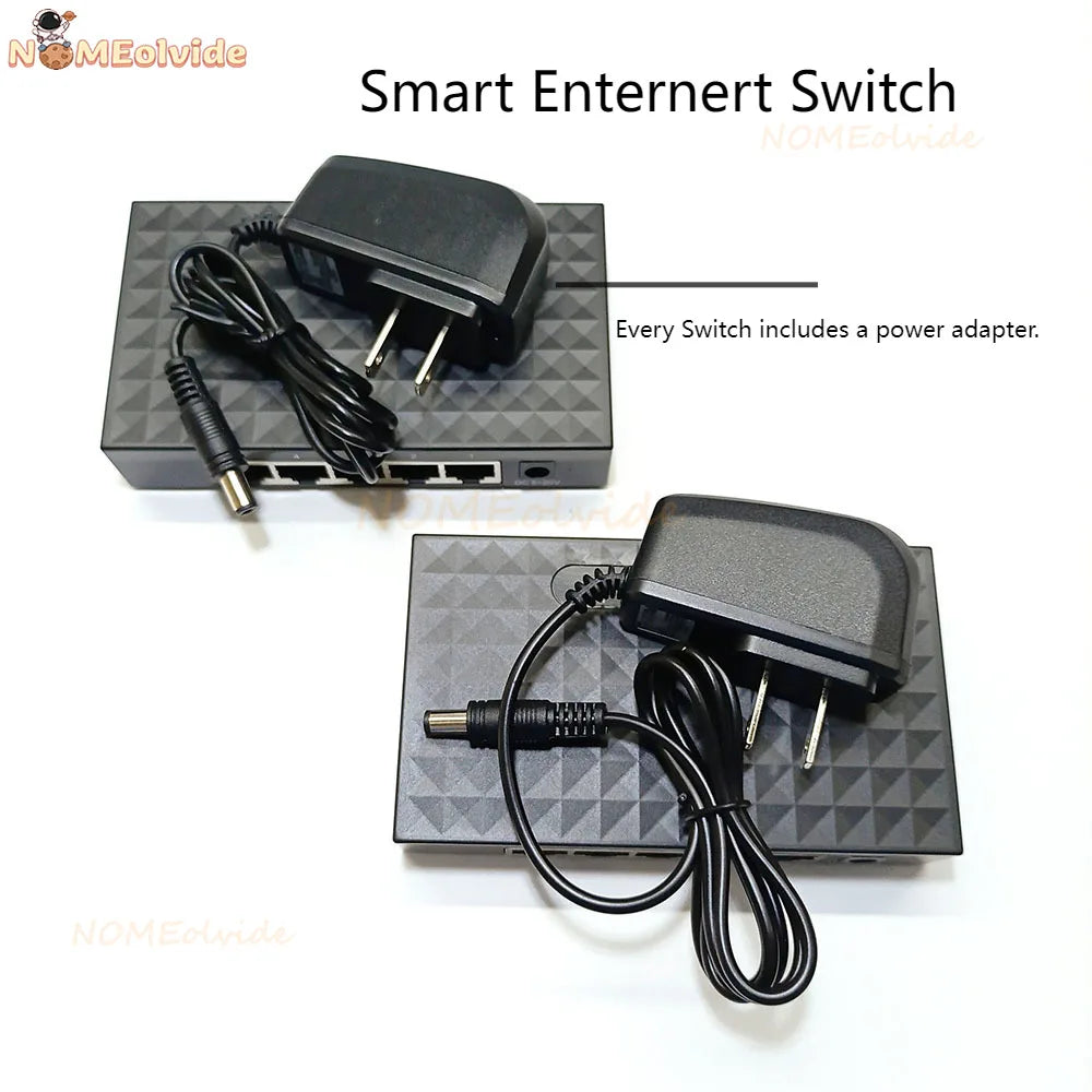 Gigabit RJ45 Ethernet Switch - Five or Eight Ports