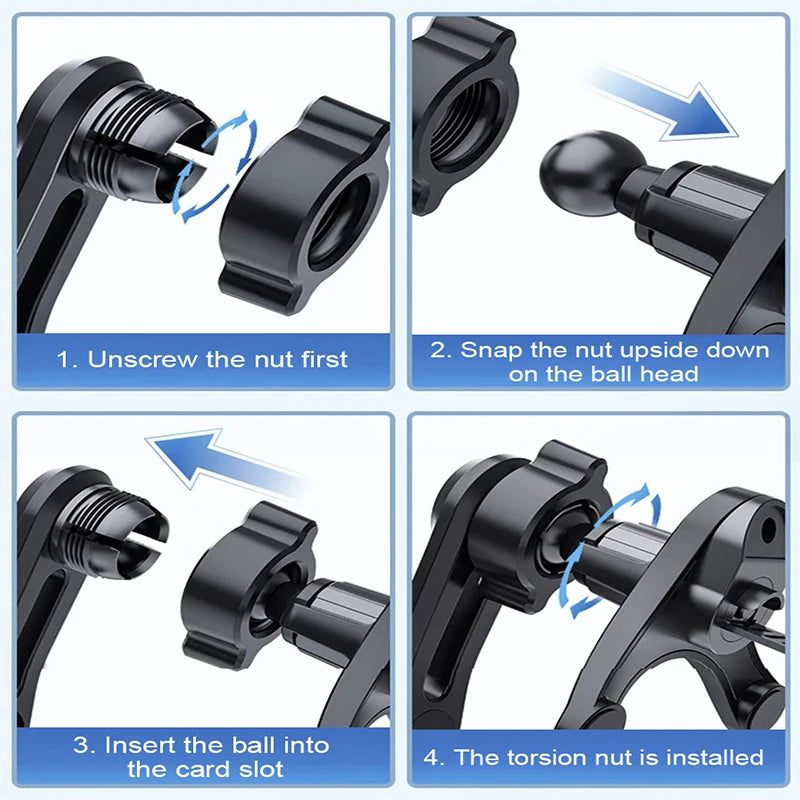 SEAMETAL Upgraded Car Air Vent Phone Holder Anti Shake Buffer Auto Phone Mount Free Adjustment Cellphone Navigation Support