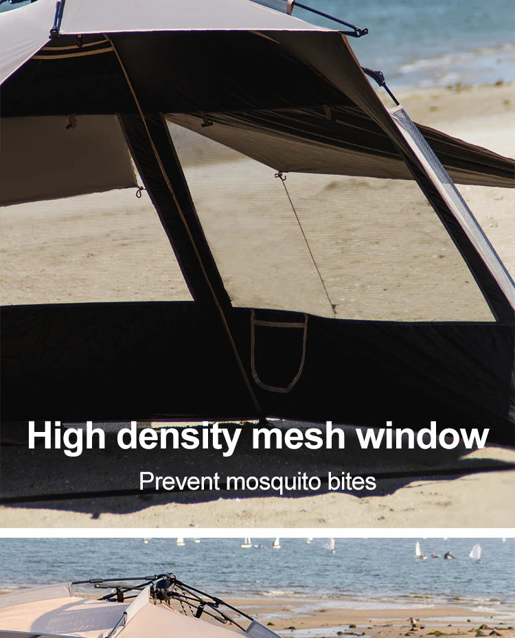 Outdoor 3-4 Person One-Touch Pop Up Camping Tent